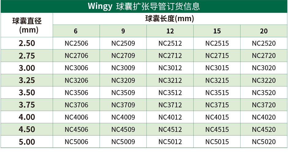 Wingy®球囊扩张导管(图1)